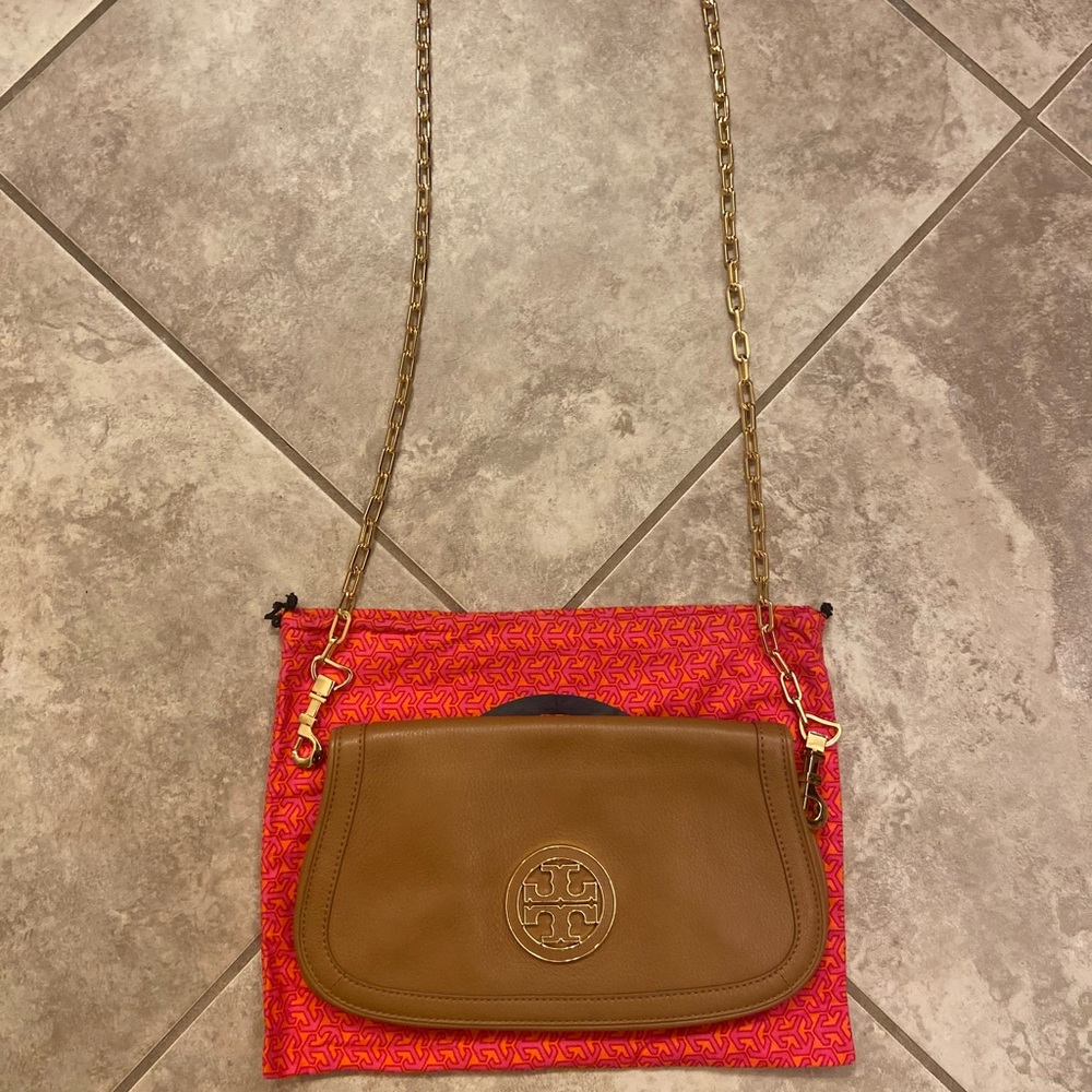 Tory Burch Tan Crossbody/Cluth